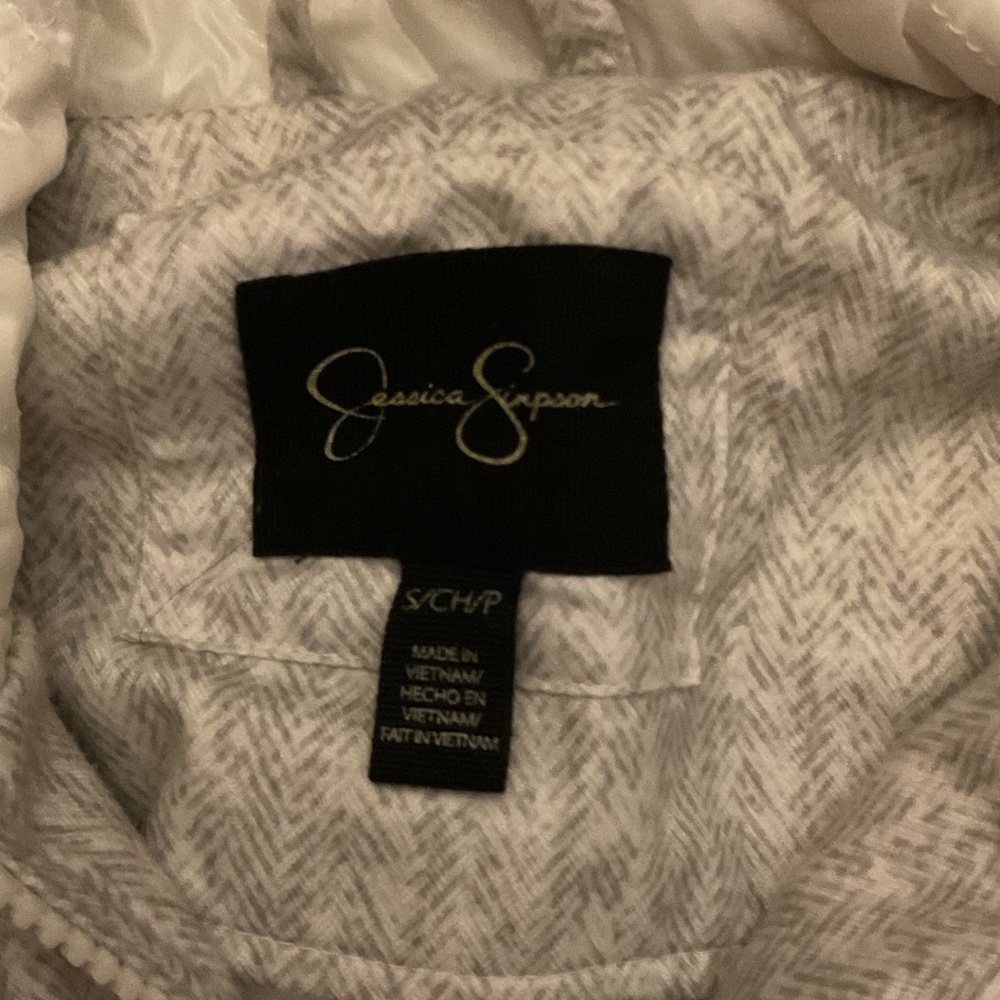 Jessica Simpson Gray Patterned Jacket - Picture 2 of 2